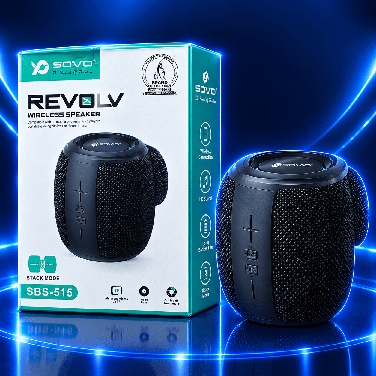 SOVO Revolv Portable Bluetooth Speaker