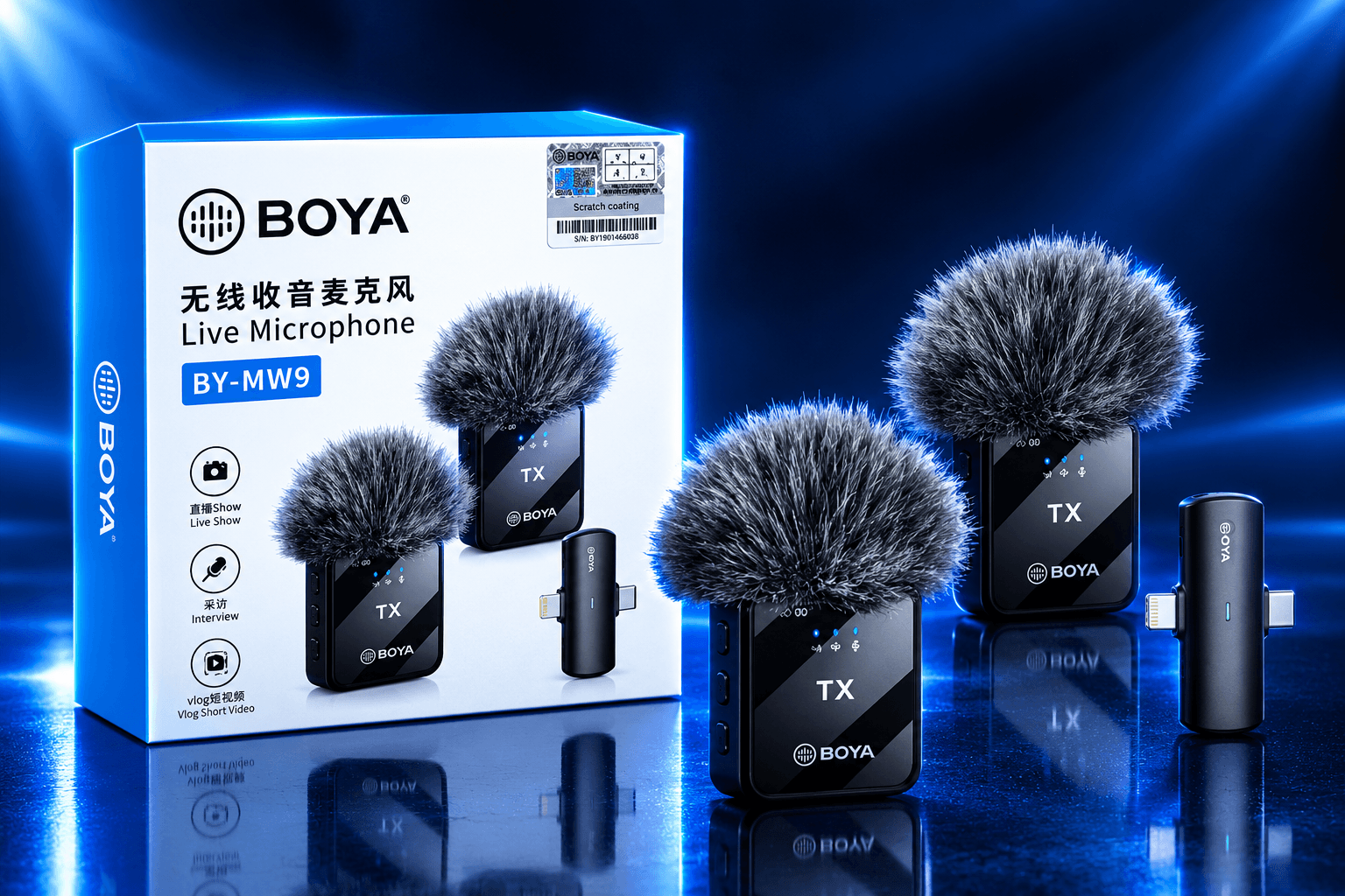 BOYA BY-MW9 Wireless Live Microphone